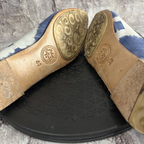 Meher Kakalia Hand Embroidered Burma Bollywood Ballerina Ballet Flats Size 40 - Picture 6 of 7